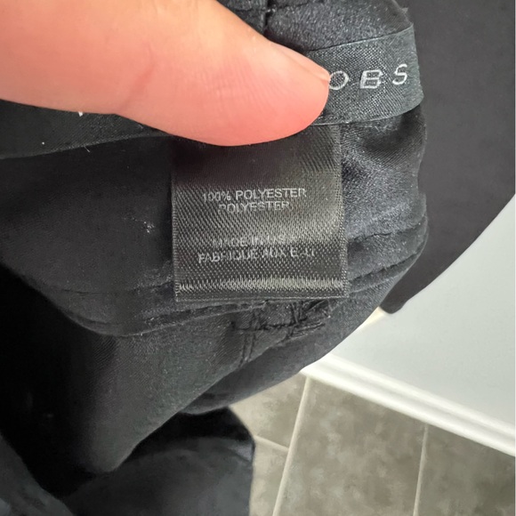 Marc Jacobs Black Button & Zipper Front 3 Pocket Shiny Pencil Skirt Size 4 - Picture 6 of 6